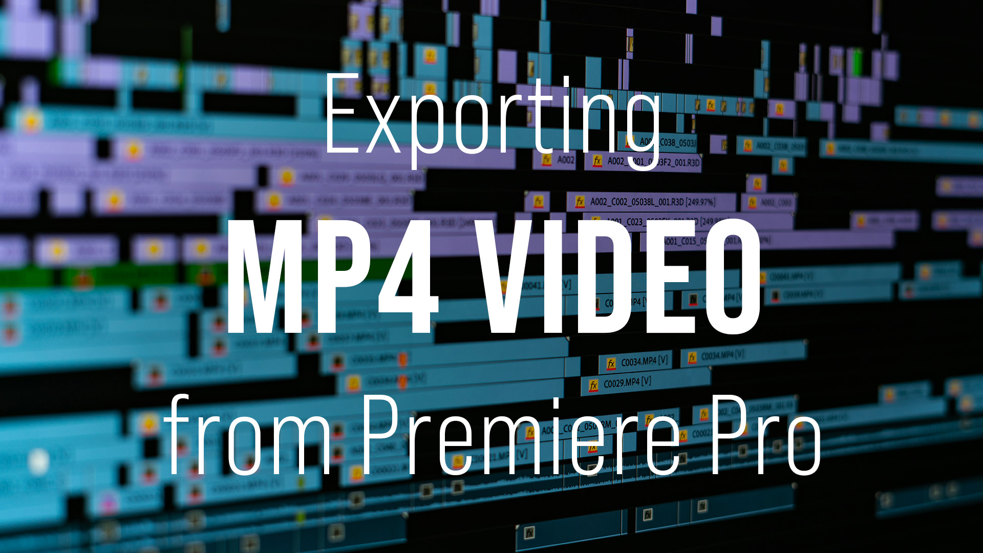 How to Export MP4 Video from Premiere Pro